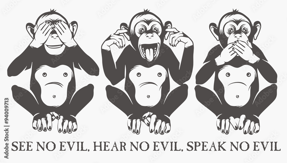 The three wise monkeys