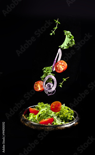 The flying salad.