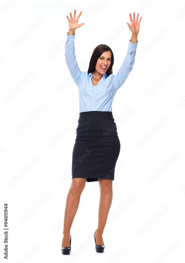 Happy business woman. Happy business woman.