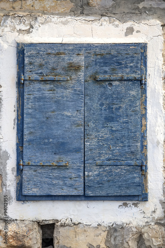 Old wooden window at Korcula, Croatia
