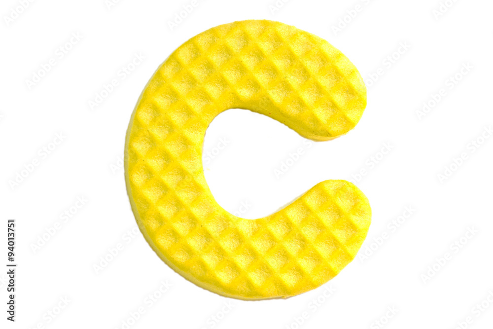 Cute and colorful plastic alphabet letter. Cute and colorful plastic alphabet letter.