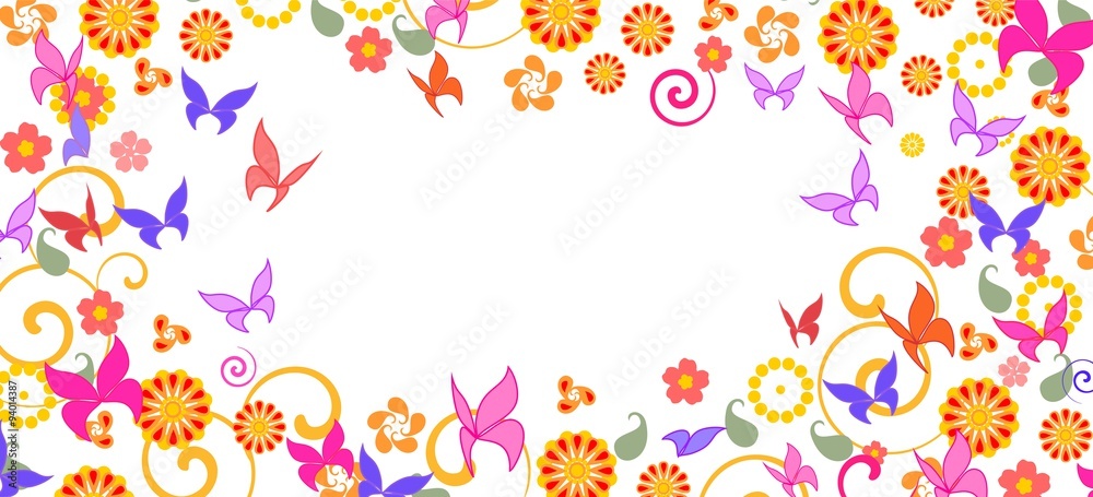 background with colorful butterflies background with colorful butterflies