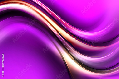 Abstract Gold Wave Design Purple Background
