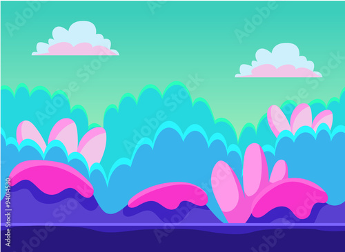 Game Background Vector Illustration Set
