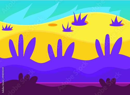 Game Background Vector Illustration Set