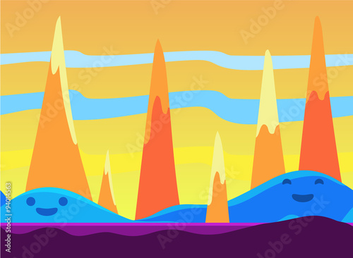 Game Background Vector Illustration Set