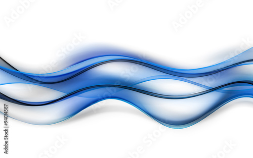 Modern Abstract Blue Wave Design Background