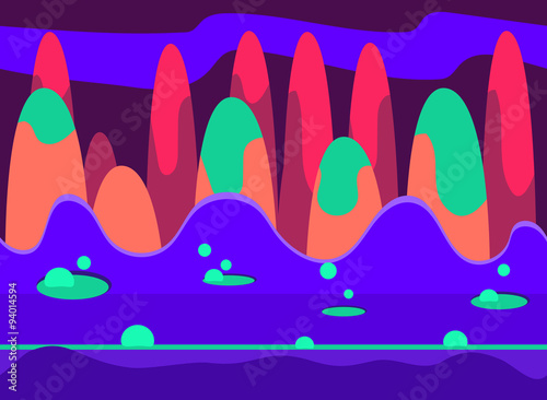 Game Background Vector Illustration Set