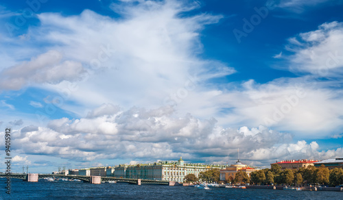 View of Neva river with Win...