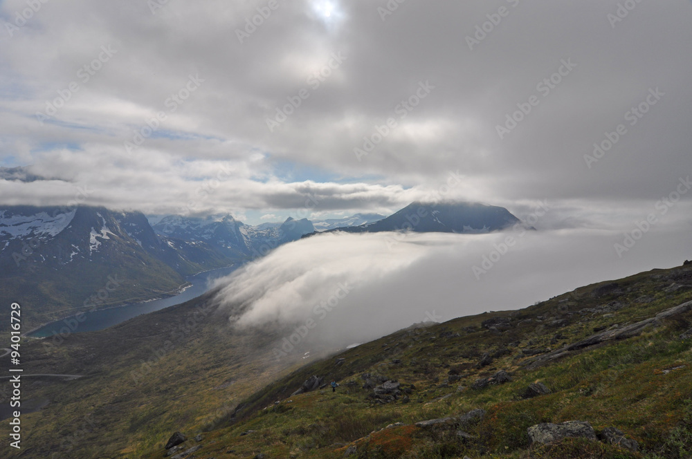 Norwegian nature / There are mountains plunging into the sea from hundreds of metres, fjords, tall mountain peaks, northern lights and midnight sun.