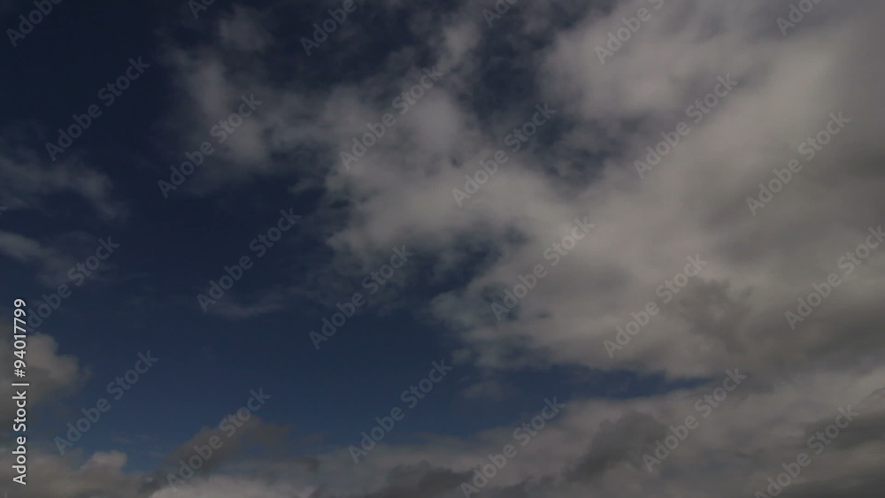 Time lapse clip of overhead fast moving clouds. Time lapse clip of overhead fast moving clouds.