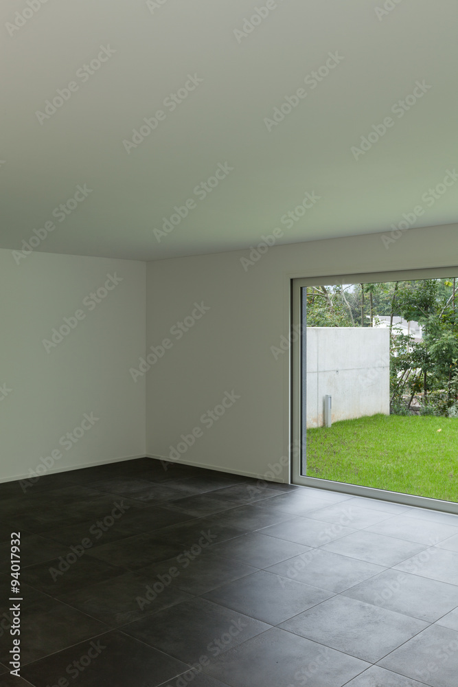 Obraz premium Interior, living room and large window