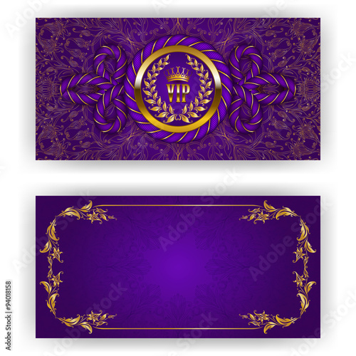 Elegant template for vip luxury invitation