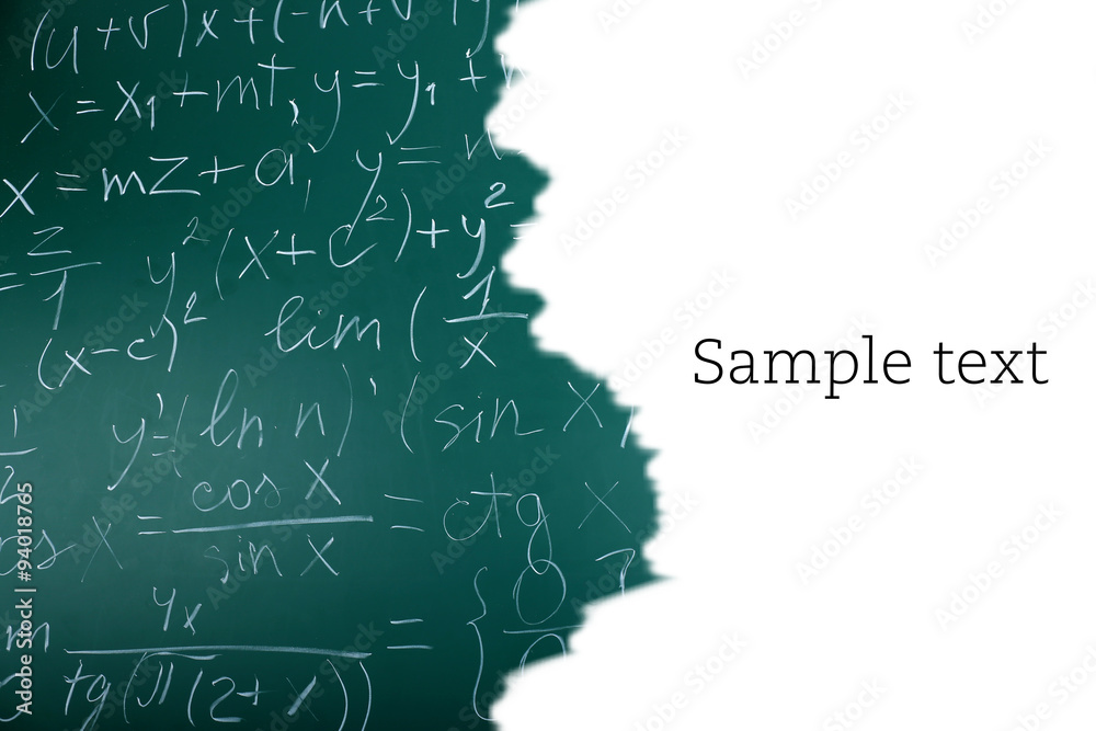 Obraz premium School blackboard with blank space for text