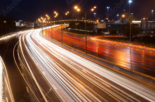 Highway at night photo