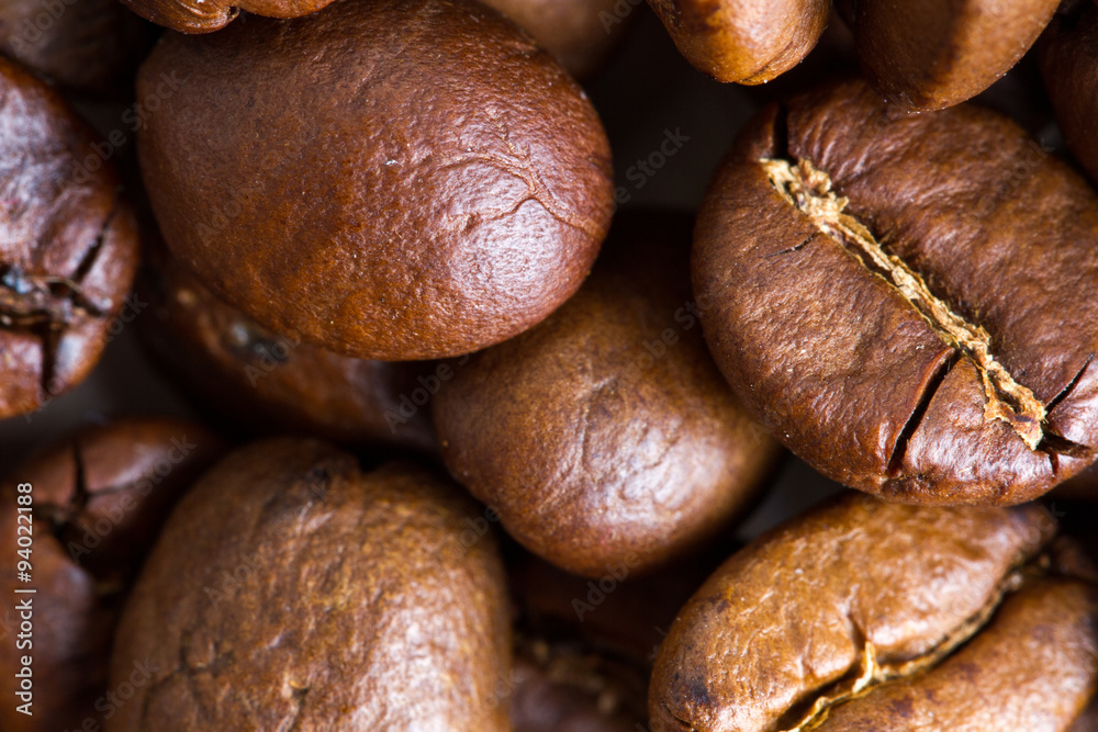 Obraz premium coffee beans closeup