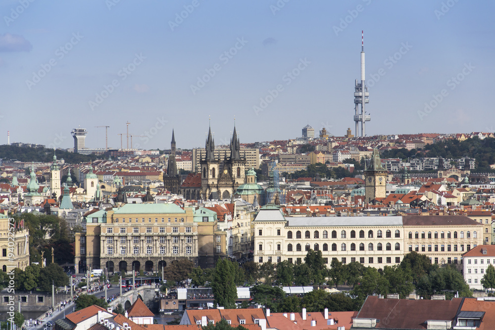 Skyline view of Prague, Czech republic