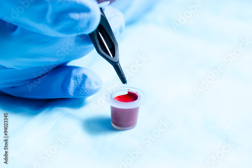 Tattoo needle and ink