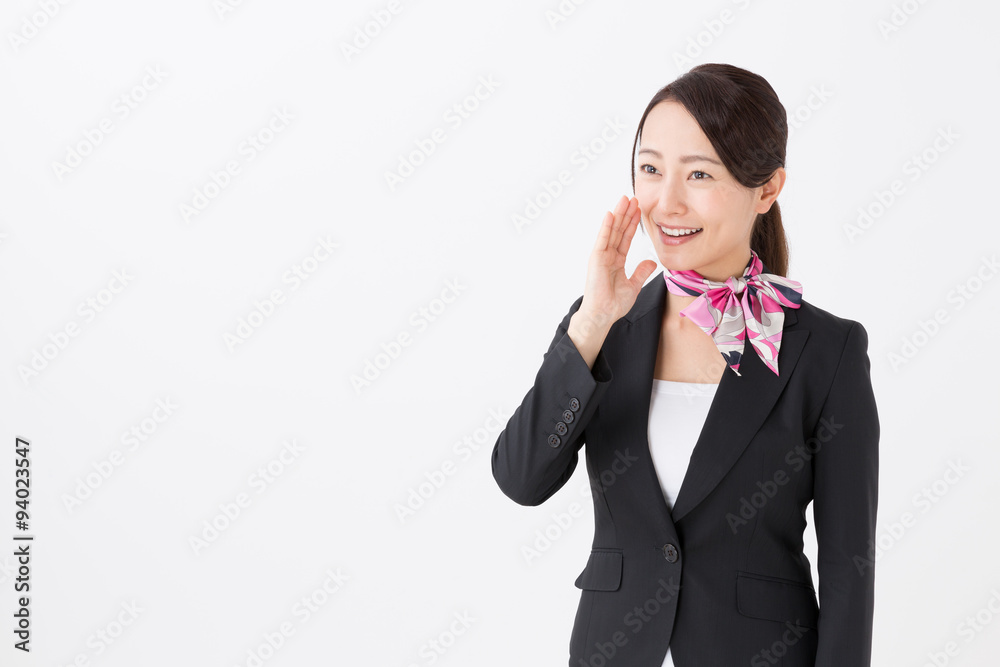 portrait of asian businesswoman on white background portrait of asian businesswoman on white background