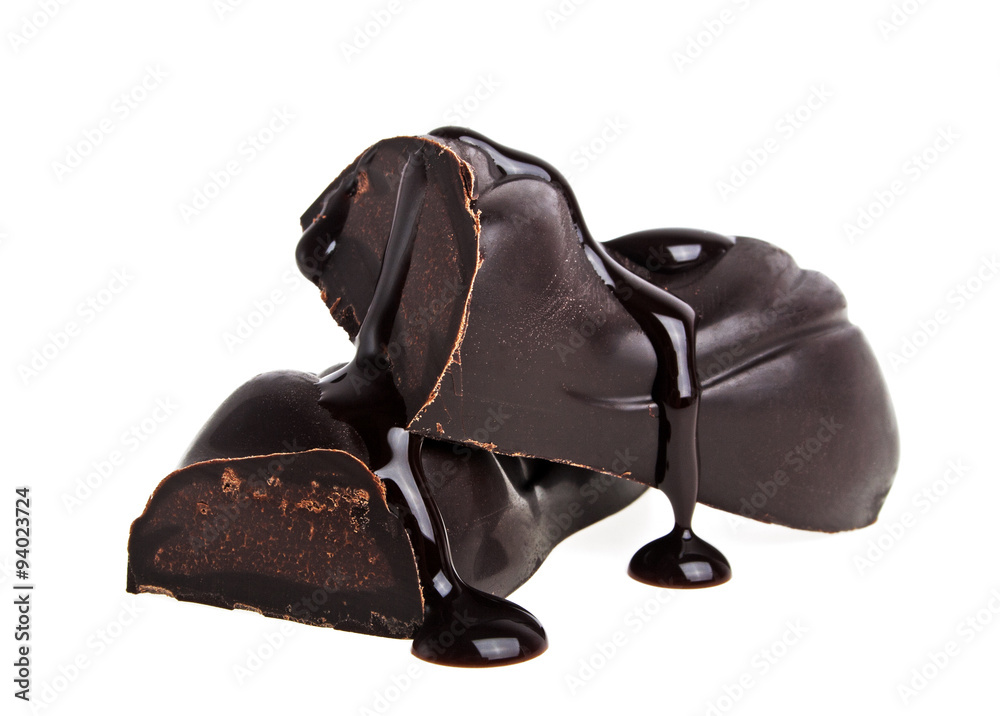 Chocolate bar on a white background Chocolate bar on a white background