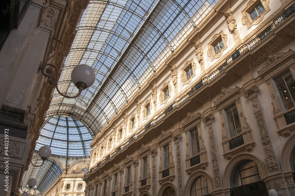 Ceiling of galleria Vittorio Emanuele II in Milano, Itlay