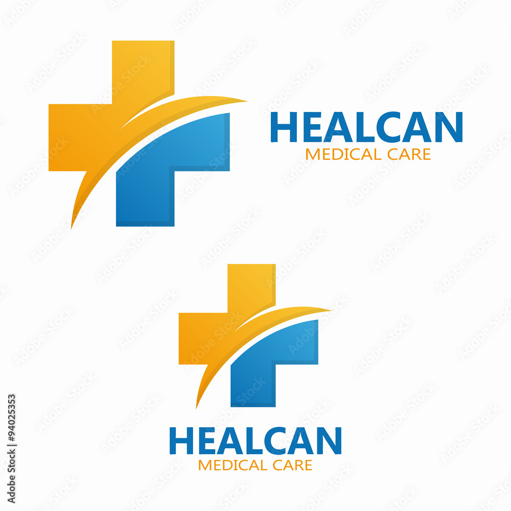 Abstract medical hospital logo template Abstract medical hospital logo template
