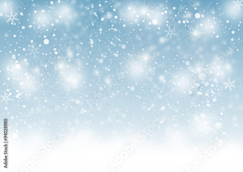 Schneeflocken in blau