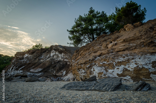 Metalia beach rocks