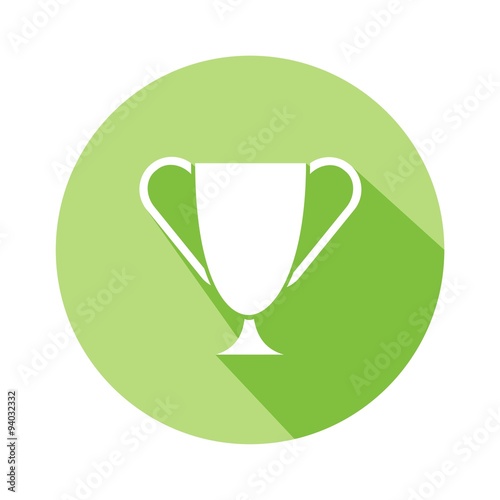 Icono trofeo mod4 verde botón sombra