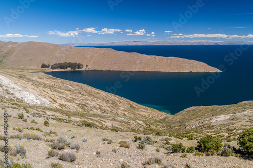 Isla del Sol in Titicaca lake  Bolivia
