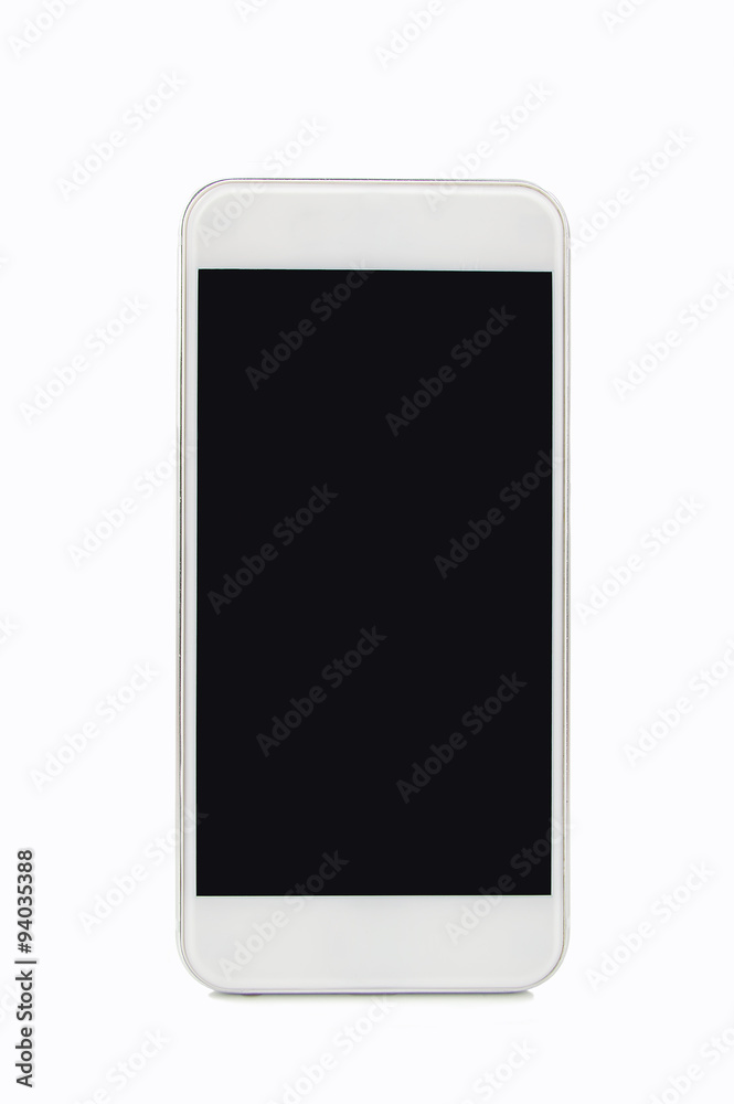 white modern smartphone white modern smartphone