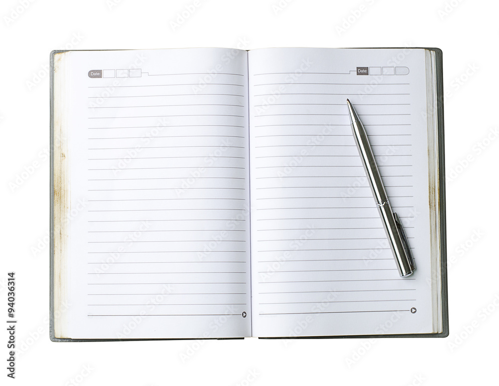 blank notebook with pen blank notebook with pen