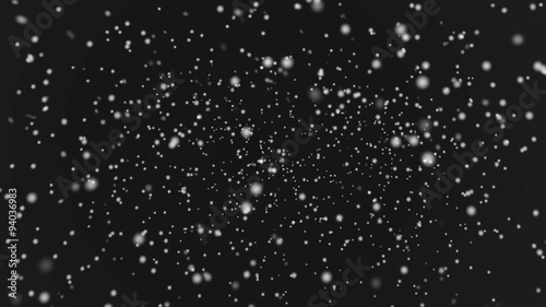 Beautiful Snowfall. Seamless Loop.