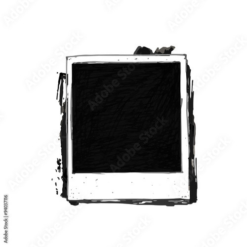 Vintage drawing photo frame