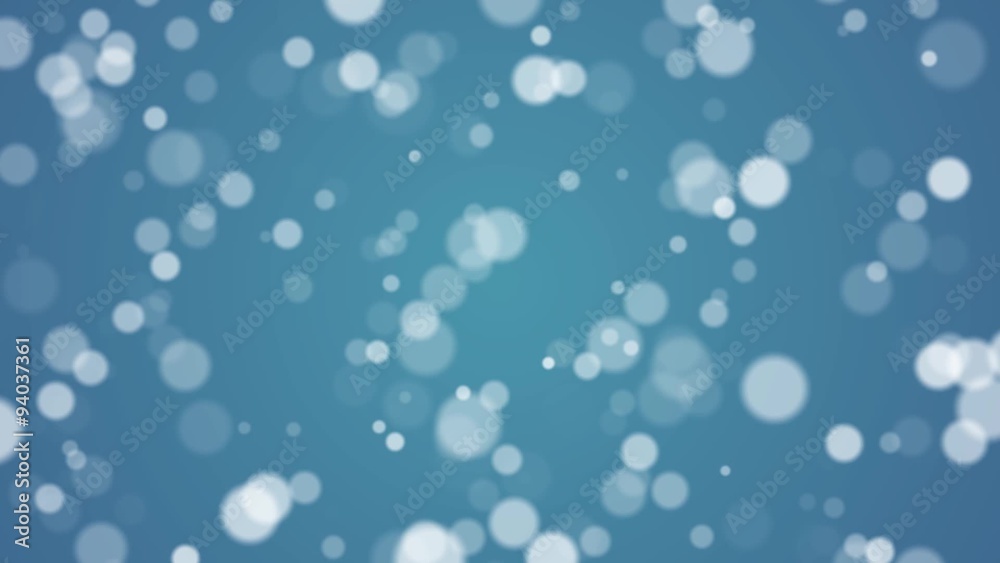 Blue Abstract Lights bokeh background loop 1080