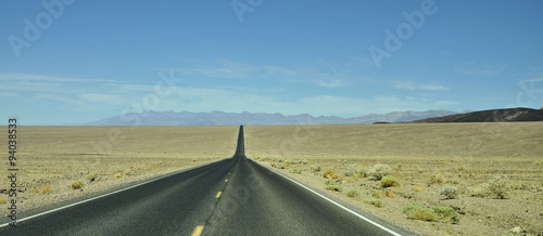 Lonesome Highway / Highway through Death Valley National Park in California