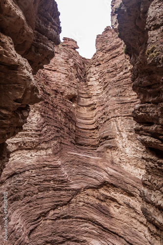 Rock formation called Amfitheatre in Quebrada de Cafayate valley, Argentina