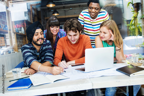 Diverse Architect People Group Working Concept