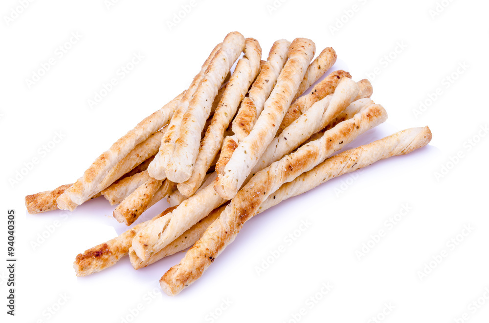 Cheese twist snack isolated on white background Cheese twist snack isolated on white background