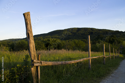 Fence on a field
