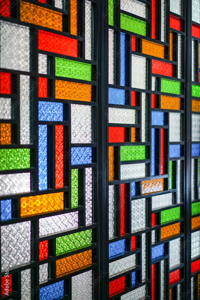 Fototapeta premium colorful glass window