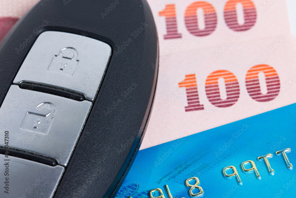 Obraz premium Credit card security concept.