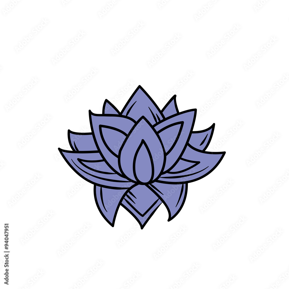 Obraz premium lotus flowers icon