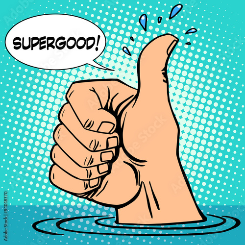 Gesture all well thumb up hand sink optimism
