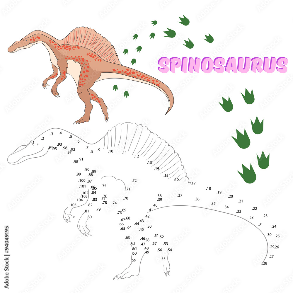 Educational game connect dots to draw dinosaur Educational game connect dots to draw dinosaur