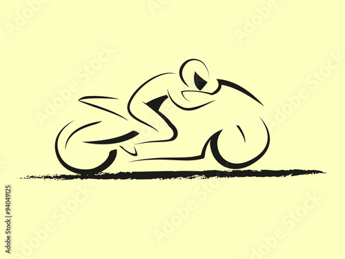 Motorcycle icon. 