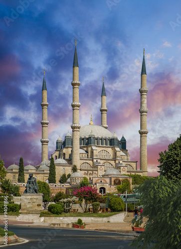 Selimiye Mosque in Edirne Turkey is one of the finest examples of Ottoman architecture photo