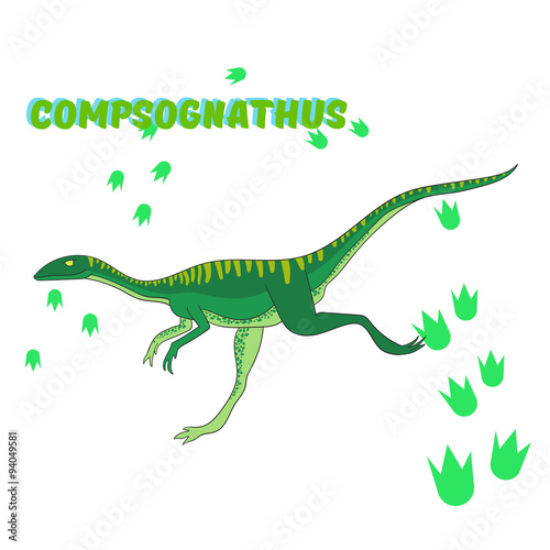 Cartoon dinosaur vector illustration