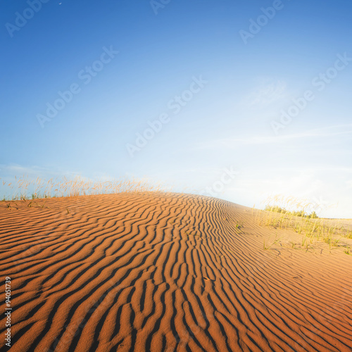evening sand desert scene
