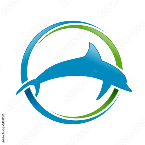 Circular Marine Dolphin